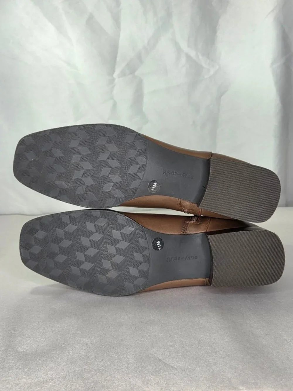 Easy Spirit Sidney eFlex Square Toe Booties - Taupe, 11 M